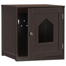 Cat Litter Box Enclosure Hidden Kitty Litter Box Cabinet Furniture Cat Washroom 