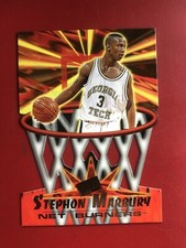 1996 Press Pass Net Burners Stephon Marbury #NB4 Rookie RC