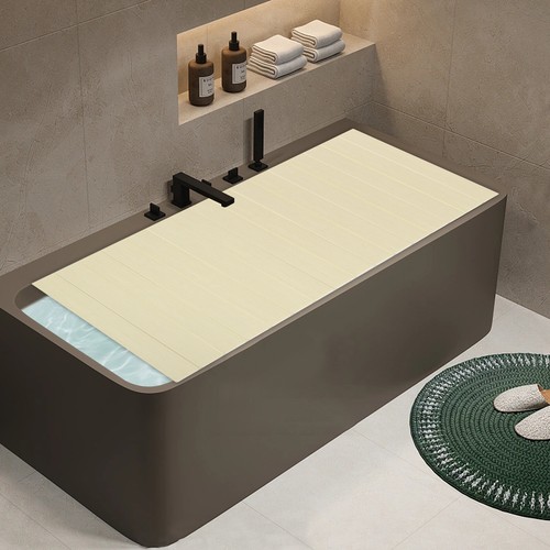 Bathtub Cover Folding Bath Lid Insulation Dust Cover for Bathroom, Home, SPA - Picture 3 of 17