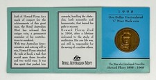 1998 One Dollar Uncirculated C Mint Mark Coin Scientist Howard Florey - SEALED