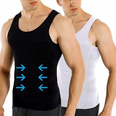 FAJAS PARA HOMBRES FAJA REDUCTORA MEN BODY SHAPER ABDOMEN CONTROL TOPS  CAMISETA 