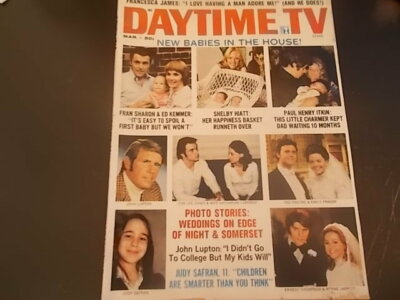 Francesca James, Shelby Hiatt - Daytime TV Magazine 1973        