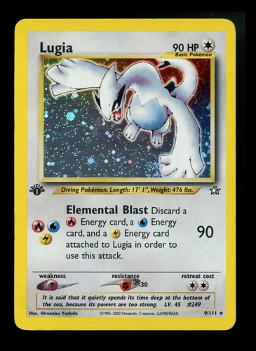 1st Edition Lugia 9/111 Neo Genesis 2000 Holo Rare WOTC Pokémon Card TCG