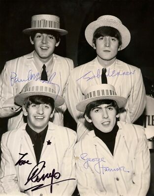 The Beatles ++ Autogramm ++ Autograph + John Lennon + Paul McCartney