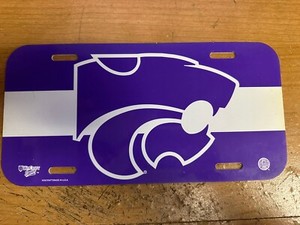 Kansas State Wildcats plastic License Plate