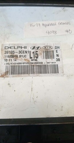 39105-3CEN1 Hyundai Genesi 2015-2016 ECM ECU Computer - Foto 3 di 4