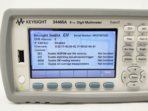 Keysight 34465A 6 1/2 Digital Multimeter with Code in White Very Rare Price - Picture 2 of 4