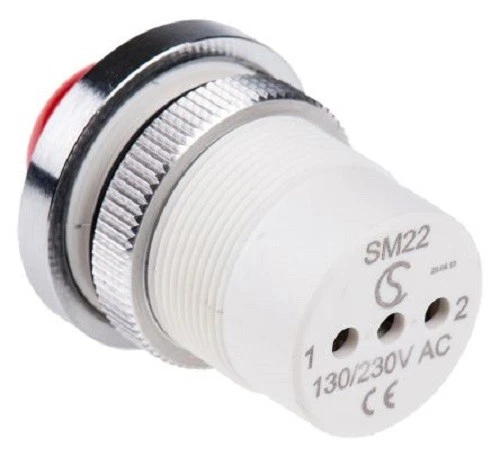 SIGNAL CONSTRUCT Indicator Red, 230 V Screw Termination - SMQS22038 - Image 2 of 3