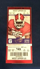 2012 ALABAMA VS W CAROLINA COLLEGE FOOTBALL TICKET STUB Championship Season