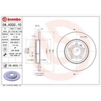 Brembo 2X Bremsscheibe Hinten 288 Voll FüR Audi A4 Avant 8ED B7 8H7 B6