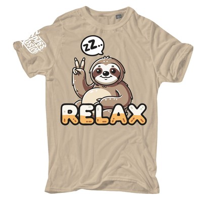 Herren T-Shirt Relax lustige chillen work nope arbeit stress motive faultier fun