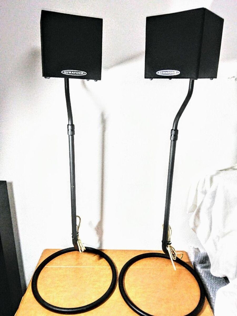Rare 70's Auratone SUPER-SOUND-CUBE 5C Pair with Dedicated Rare 70's Auratone SUPER-SOUND-CUBE 5C Pair with Dedicated