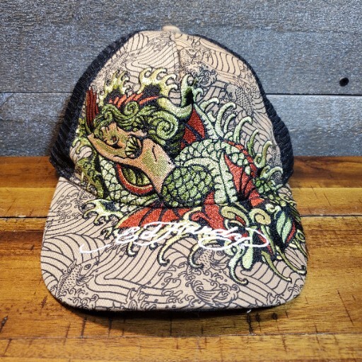 帽子 Used good condition Ed Hardy Tattoo Style Mermaid Trucker Hat SnapBack | eBay