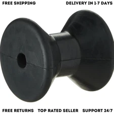 3 Inch Mounting Width Boat Trailer Black Molded Rubber Bow Stop Roller