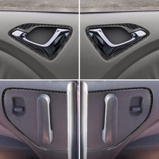 4pcs Carbon Fiber Interior Door Handle Cover Trim For Honda Odyssey 2005-2010