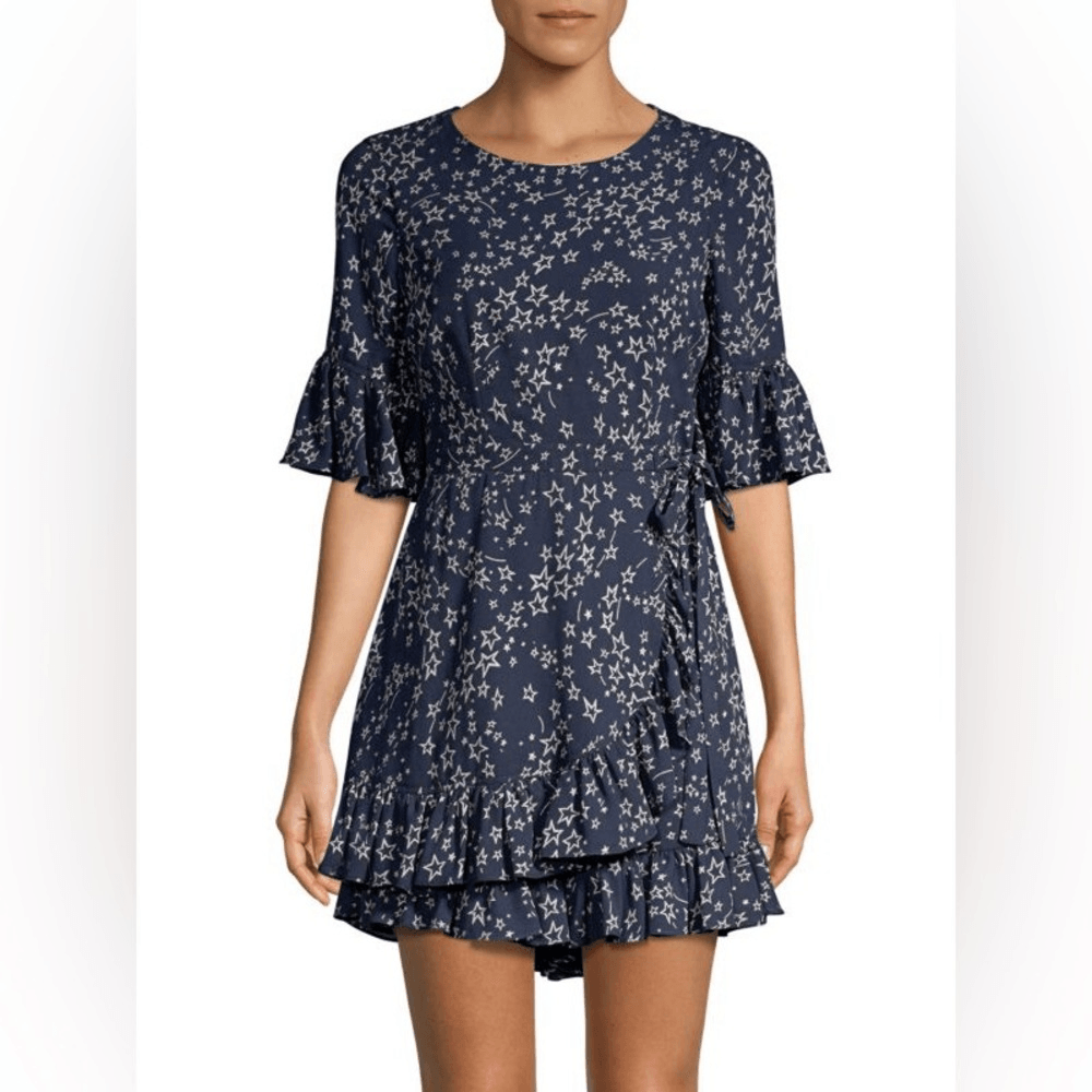 Delilah Star Graphic Wrap Romper