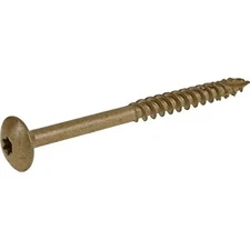 Power Pro 47877 Lag Screws, 5/16" x 4", Star Drive Construction Lag Screws, Rust