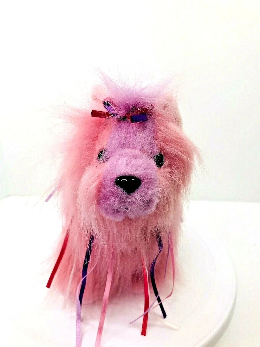 Webkinz Pink Purple Long Haired Ribbon Yorkie Puppy Dog 8