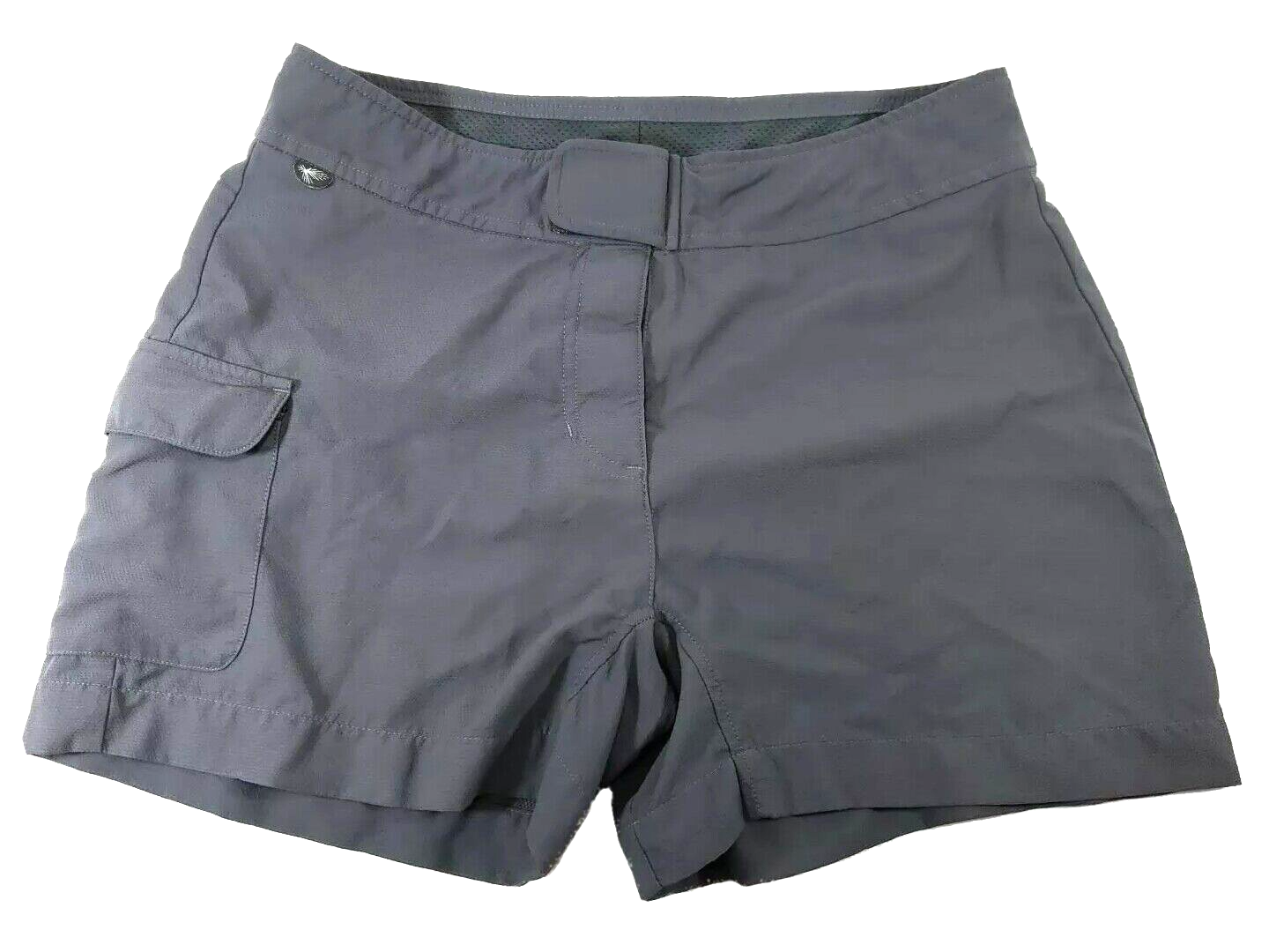 Salomon pantaloncino donna taglia 8 M grigio medio corto tasche con zip