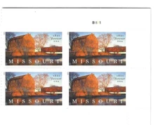 Scott #5626 Missouri Statehood Imperforate Block of 4 MNH