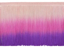 Chainette Fringe Trim, Color# TDP - Pink Magenta Purple [Sold By The Yard]