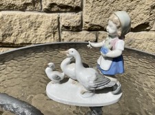 Carl Sheidig Mädchen mit Gänsen