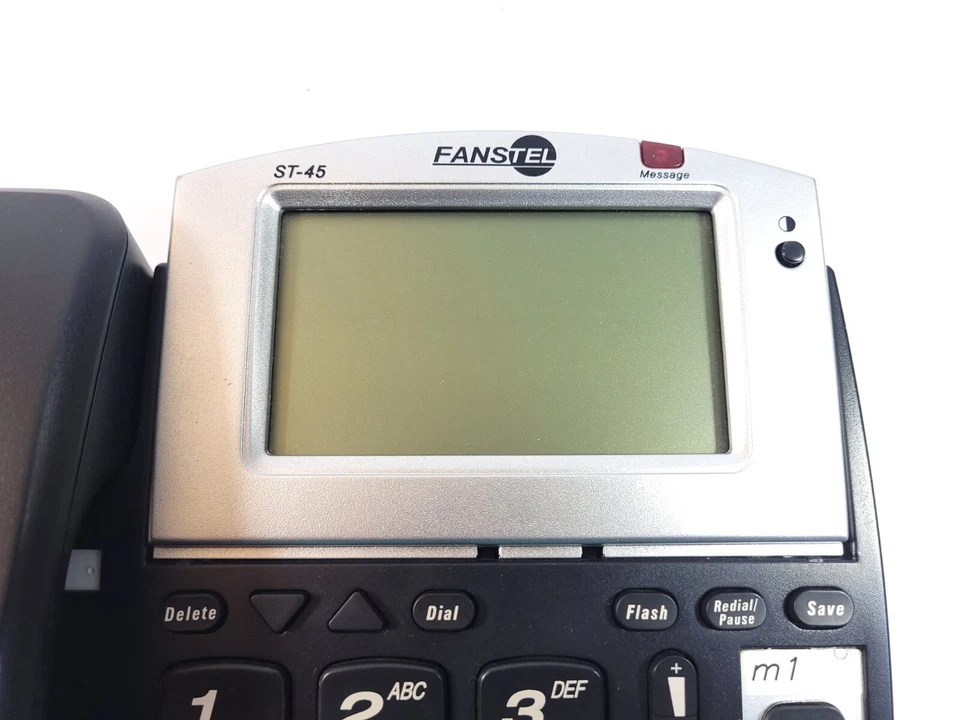Fanstel ST-45 Amplified Speakerphone Extra Large Display Phone in Box Foto 3 de 4
