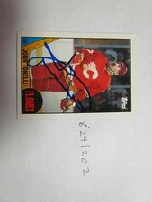 1987 1988 Topps John Tonelli  signed NHL Hockey Card 