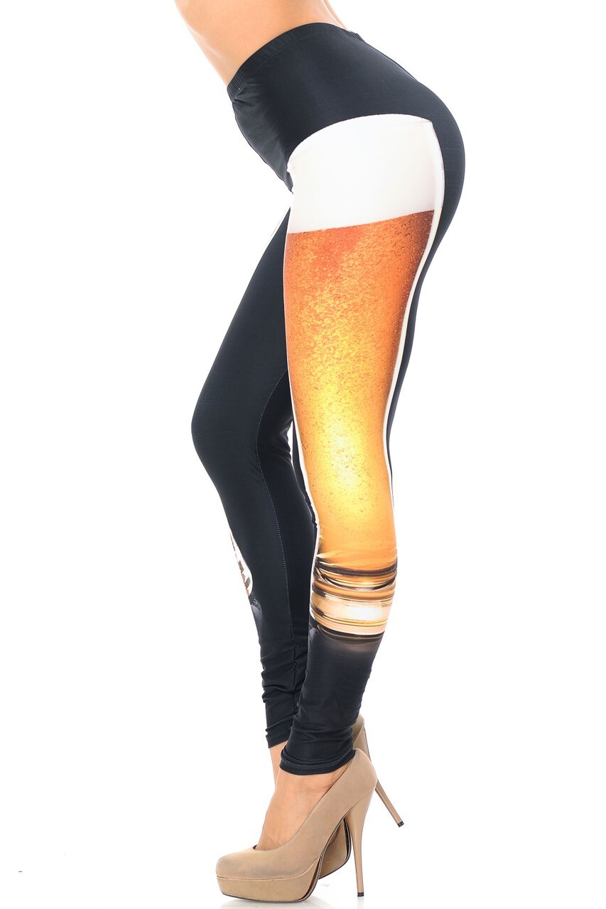 Creamy Soft Draft Beer Extra Plus Size Leggings 3X 5X eBay