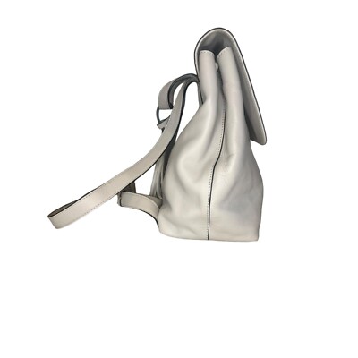 Carpisa Vera Pelle Leather Backpack Tote Beige Tassel Charm Adjustable Straps Carpisa Vera Pelle Leather Backpack Tote Beige Tassel Charm  main image 2