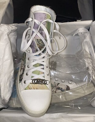 Amiri Hawaiian Reconstructed High-Top Sneakers -Purple Green- Size 14 MRSP $695