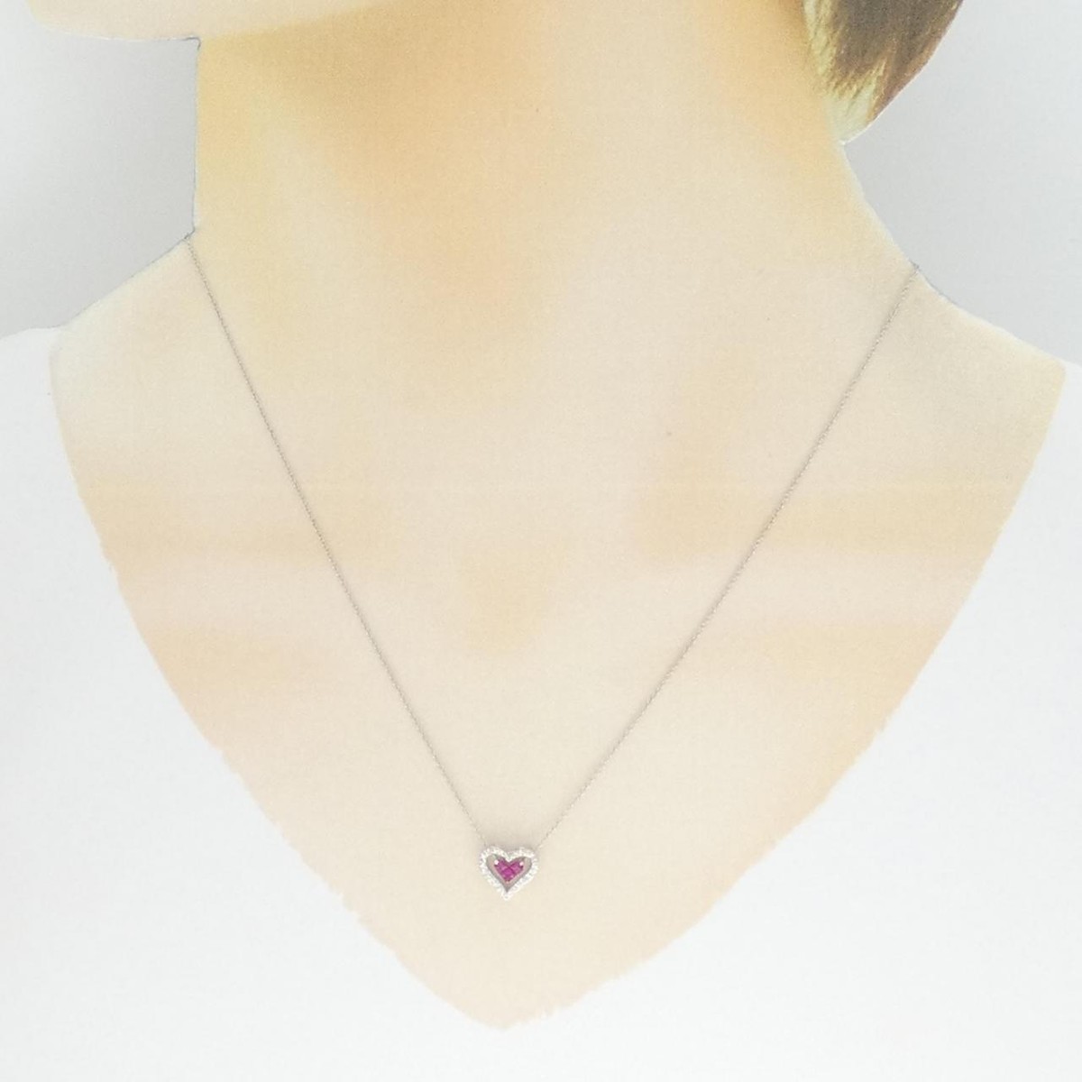 Authentic STAR JEWELRY mySterious Heart Necklace 0.13CT #260 Authentic STAR JEWELRY mySterious Heart Necklace 0.13CT #260