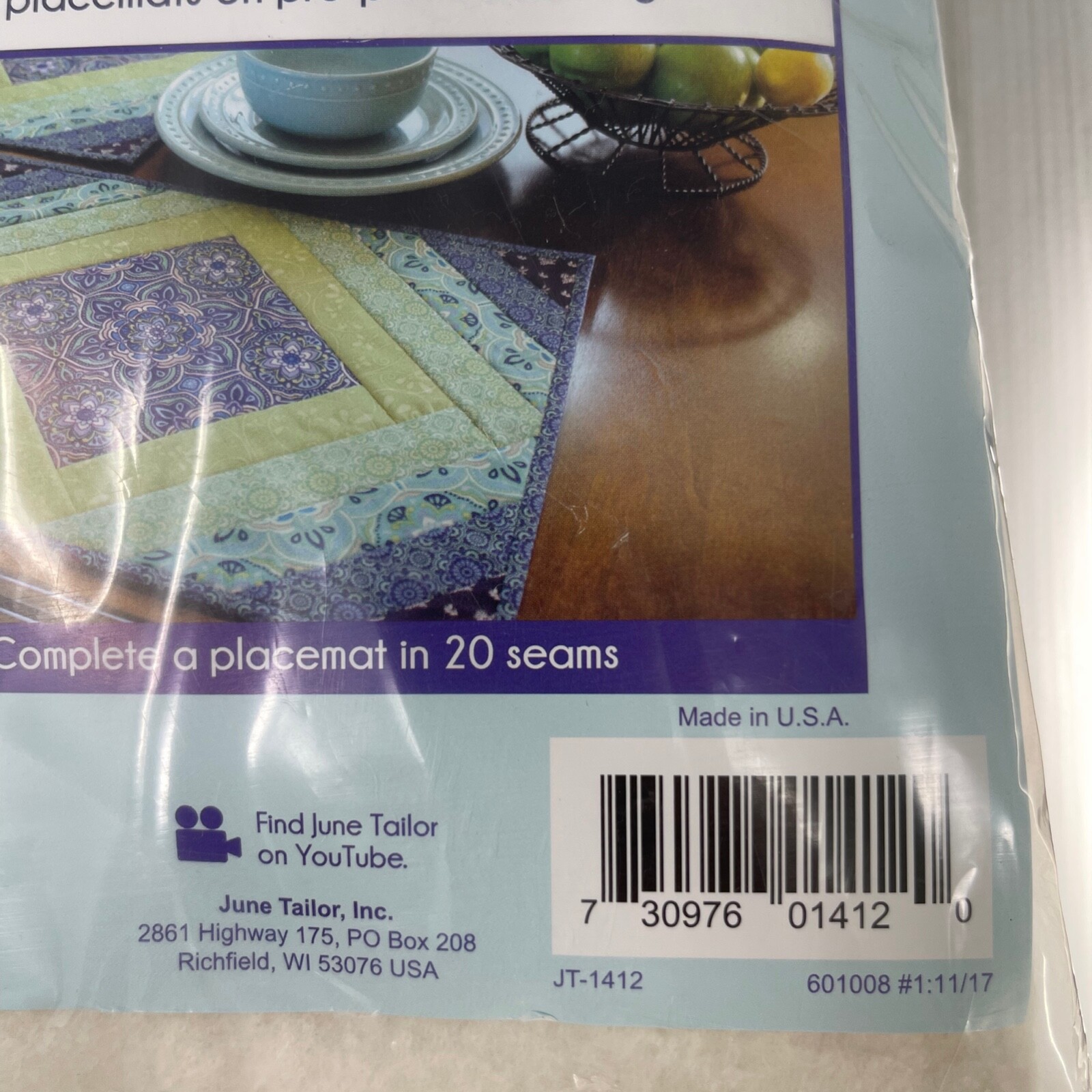 June Tailor Quilt As You Go Placemat 6 Count Casablanca JT1412 eBay