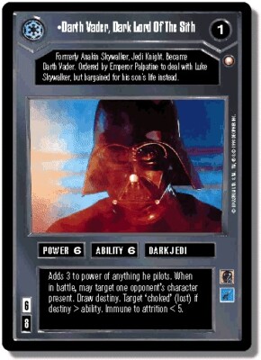 1x  Darth Vader, Dark Lord Of The Sith - Super Rare Foil Damaged Reflections - B