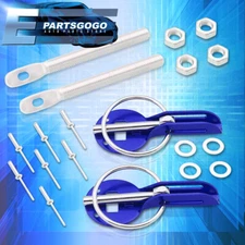 For Celica Corolla Customizable Anodized Blue Aluminum Security Hood Lock Pins