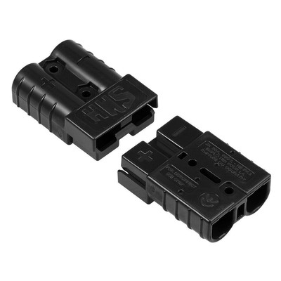 6 Gauge Battery Quick Connect Disconnect 50A Wire Connector, Black, 2pcs