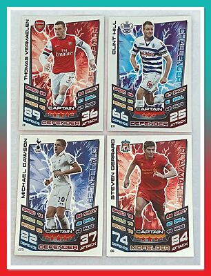 12/13 Topps Match Attax Extra Premier League Trading Cards - Captains
