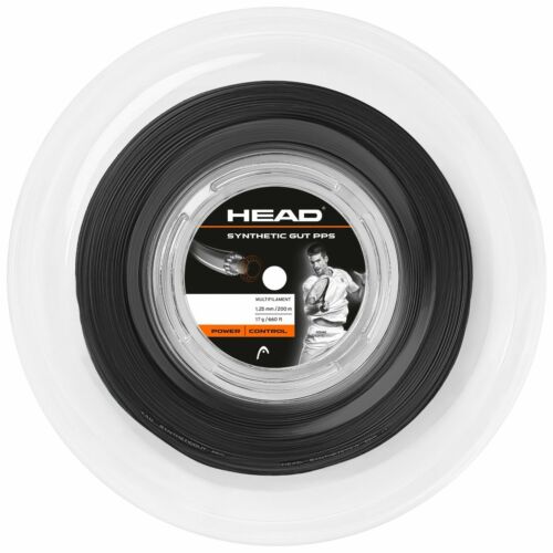 (€0.40/m) Head Synthetic Good PPS 17 Black 1.25mm Tennis Strings 200m - Picture 1 of 1
