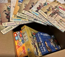 Lot - Board Game MSRP $215 Welcome To Your Perfect Home, Expansions, Floor Plan 