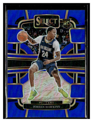 2023-24 Panini Select #72 Jordan Hawkins Concourse Blue Silver RC