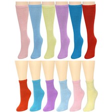 Hospital Medi-Socks for Women Diabetes Edema and Circulatory Loose Fit 6-Pack