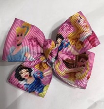 Princesses All Together  2 Inches Baby Magic Hairbows Non Slip Clips