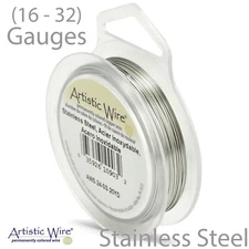 Stainless Steel Artistic Wire, Round Tarnish-Resistant Craft Wire (16-32 Gauge)