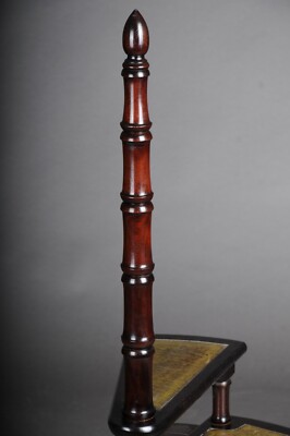 Antique Library Ladder/Step Ladder from the 20th Century, Dark