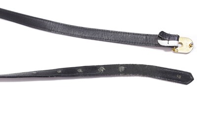 Gucci 80S GG Logo Leather Thin Belt Vintage | eBay display picture 1