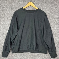 Athleta Black Sweatshirt Womens Crew Neck Size XL