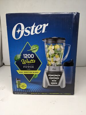 Oster Blender Pro 1200 with Glass Jar, 24-Ounce Smoothie Cup