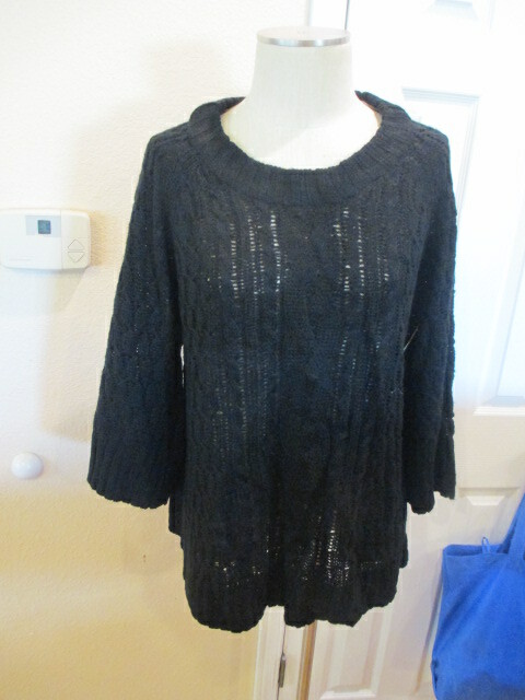 Faded Glory Women's Cable Swing Sweater 