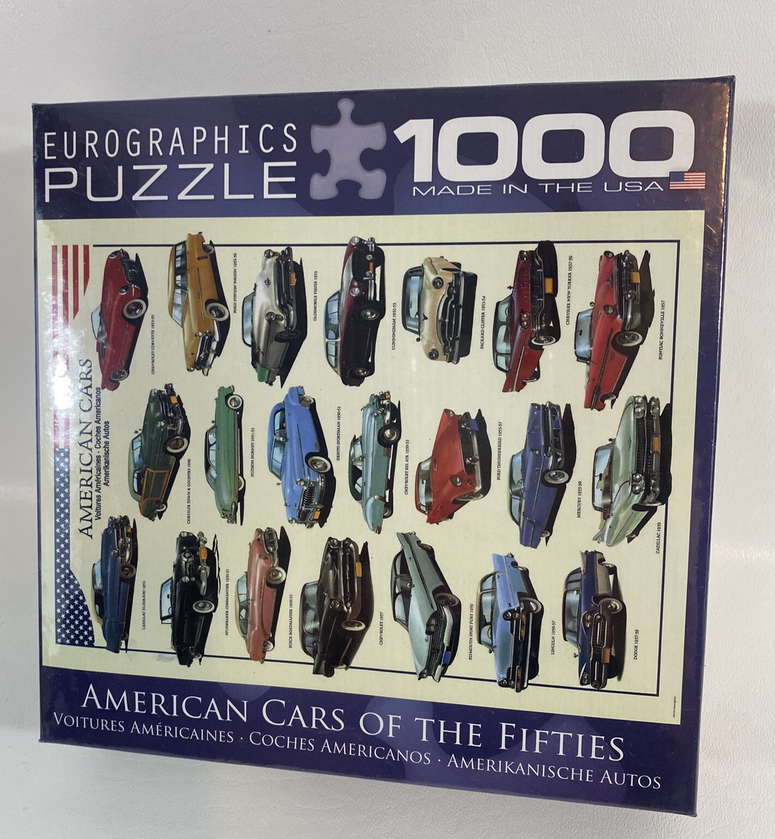 EuroGraphics 1000 Piece American Cars of the Fifties Puzzle NEW 19