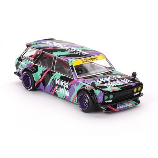 ミニカー Hotwheels Datsun 510 wagon moon custom Tarmac Works 1:64 Datsun Bluebird 510 Wagon Moon Equipped